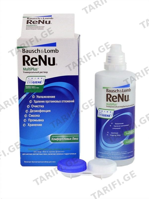 ReNu - რენიუ კონტაქტური ლინზების ხსნარი ფლაკონი 120მლ