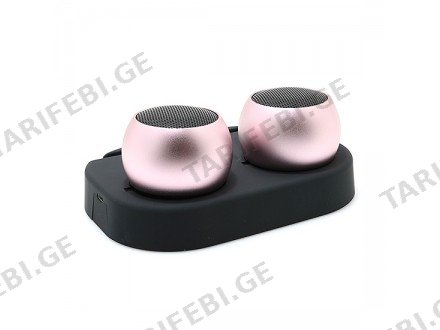 ბლუთუზ დინამიკი K1 PORTABLE BLUETOOTH SPEAKERS PINK