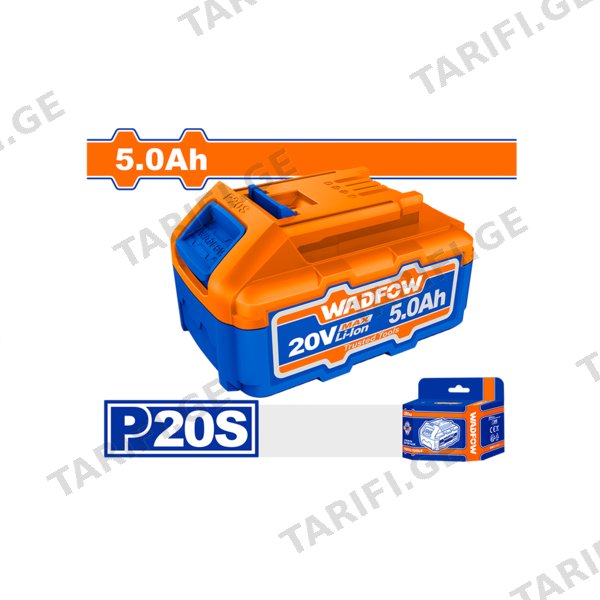 ელემენტი 5.0Ah-20V Li-Ion (WLBP550) WADFOW