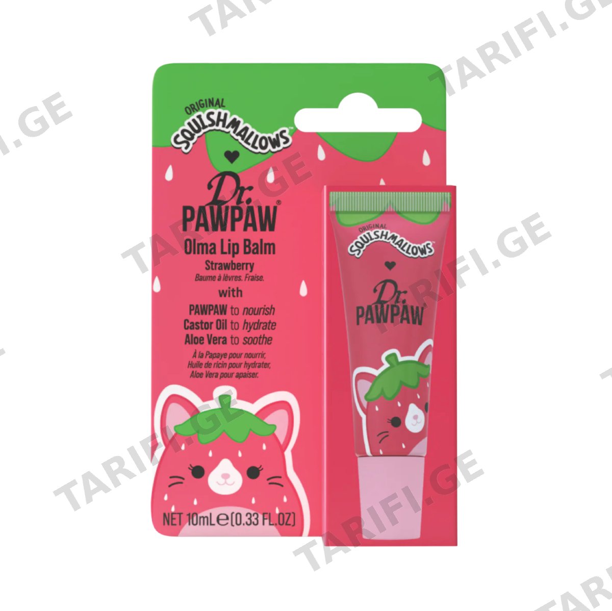 ტუჩის ბალმიSquishmallow Olma 8056 დოქტორ პაუ პაუ - Dr. Pawpaw