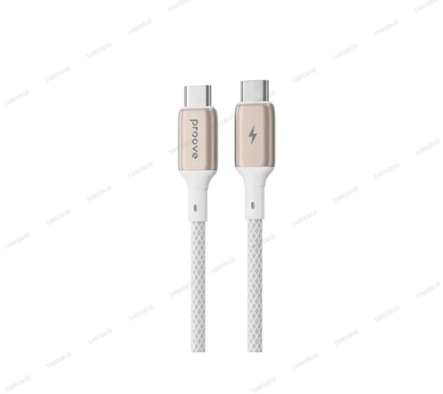 Cable Proove Dense Metal Type-C to Type-C 60w (1m) white
