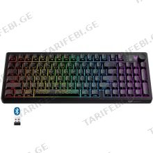 Onikuma MT902 Tri-Mode Gaming Keyboard Black მემბრანული კლავიატურა