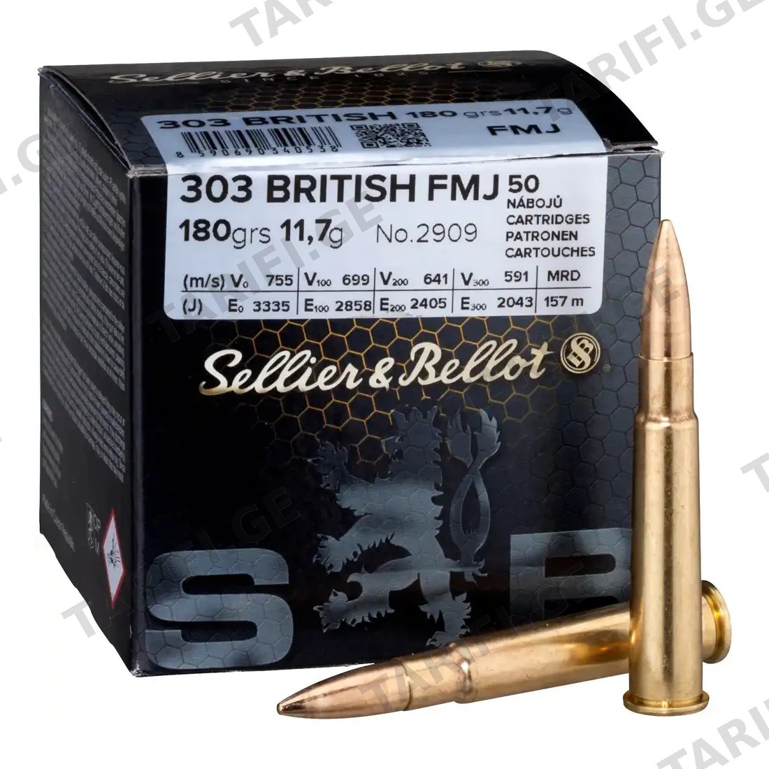 Cartridge 303 BRIT FMJ 11.7