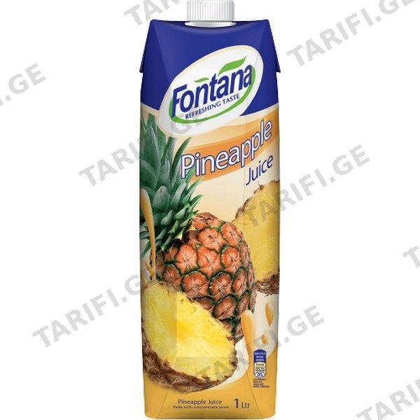 წვენი "FONTANA" ანანასი 1ლ