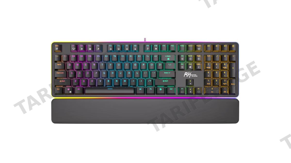 კლავიატურა Royal Kludge RK 918 Mechanical Keyboard, Brown switch, Wired, USB, Black