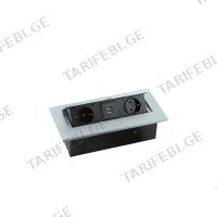 (2-იანი+2 USB) იატაკის როზეტი
