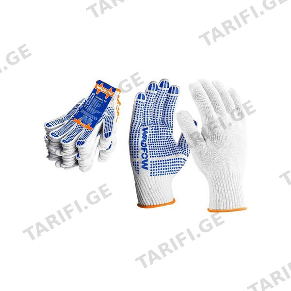 ხელთათმანი PVC XL 10 ც (WKG1801) WADFOW