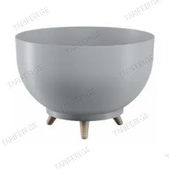 საყვავილე ქოთანი ფეხებით FORM PLASTIC Bowl Satina 30 პლატინა