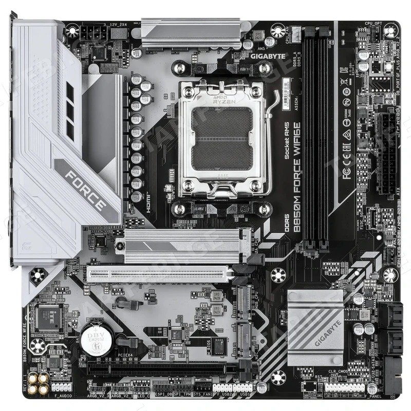 დედა დაფა GIGABYTE B850M FORCE WF6E AM5 DDR5 128GB WI-FI 6E