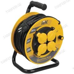 დამაგრძელებელი დახვეული ბაბინაზე IEK Industrial plus 2Р+PЕ 3х1.5мм2