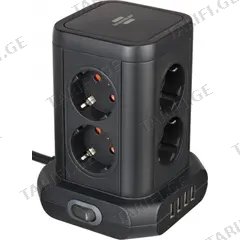 დამაგრძელებელი 8 Brennenstuhl 2მ 4 USB შავი