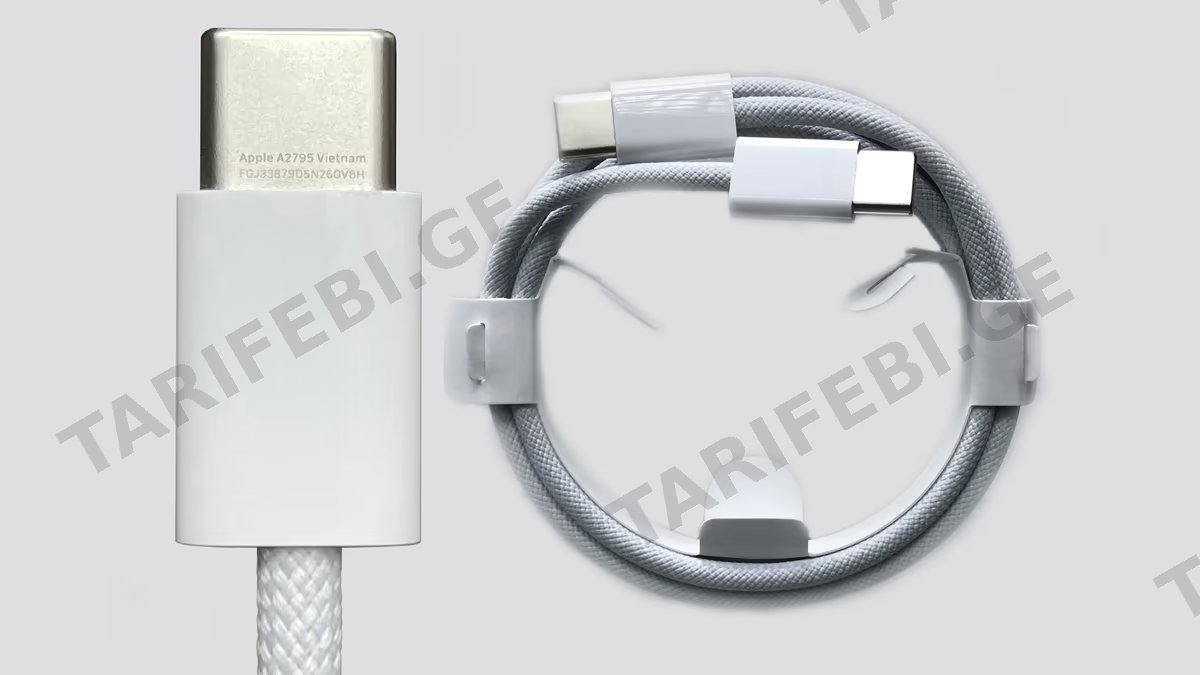 USB-C to USB-C Genuine Original Apple Woven Cable 1M - White