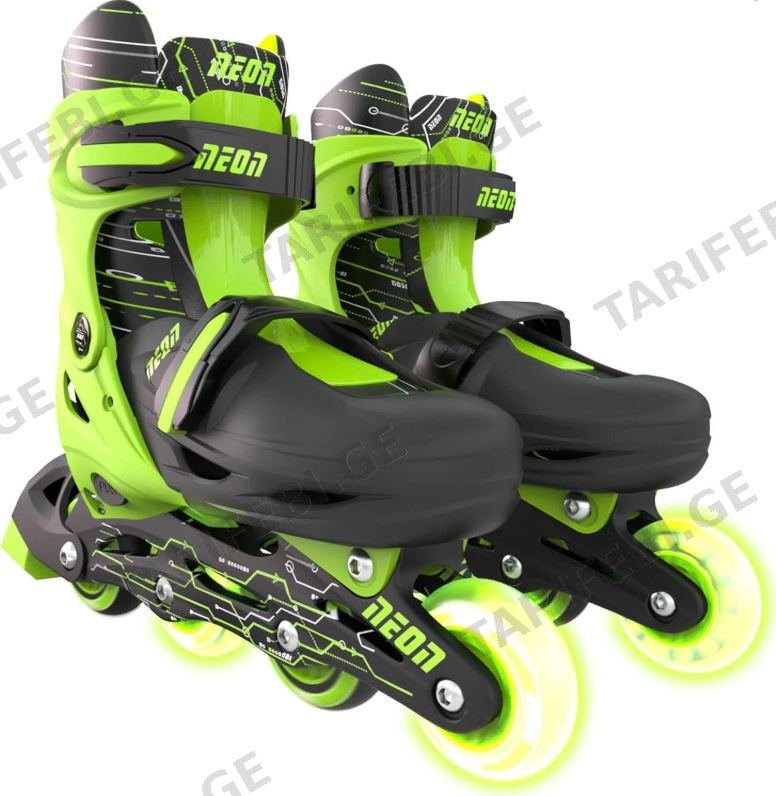 საბავშვო როლიკები NEON COMBO SKATES (3-6) GREEN