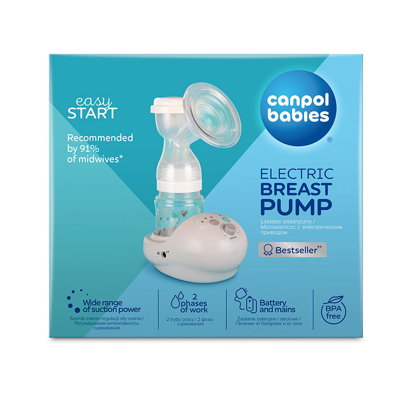 კანპოლ ბეიბის მკერდის ელექტრო ტუმბო EasyStart Light