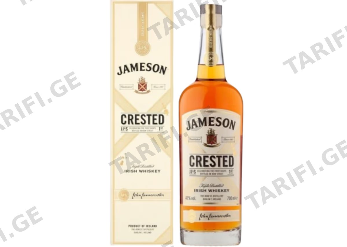 ირლანდიური ვისკი John Jameson Crested (ყუთით) 0.7L