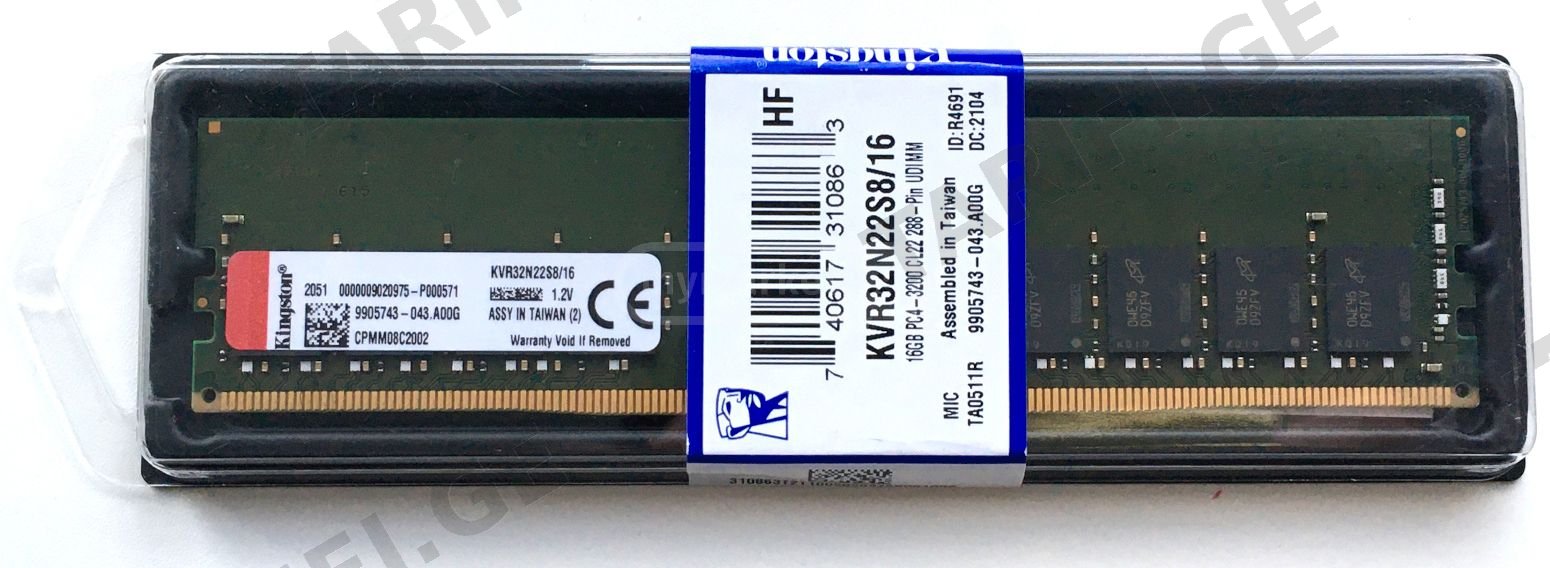 ოპერატიული RAM KINGSTON 16GB