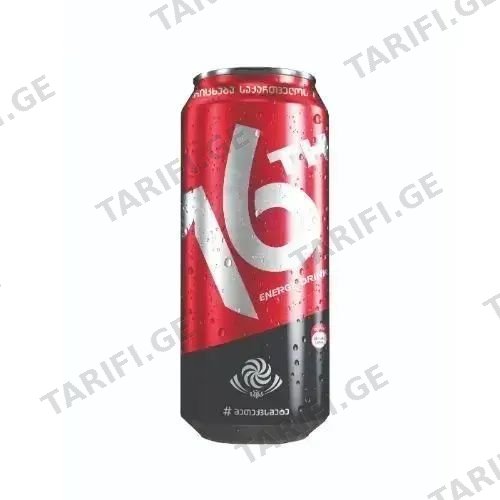 ენერგეტიკული სასმელი "16TH" (მეთექვსმეტე) , 250 მლ,16 ც/ყ