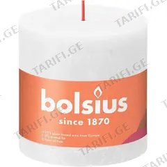 სანთელი Bolsius Rust cloudy white 100/ 100 მმ