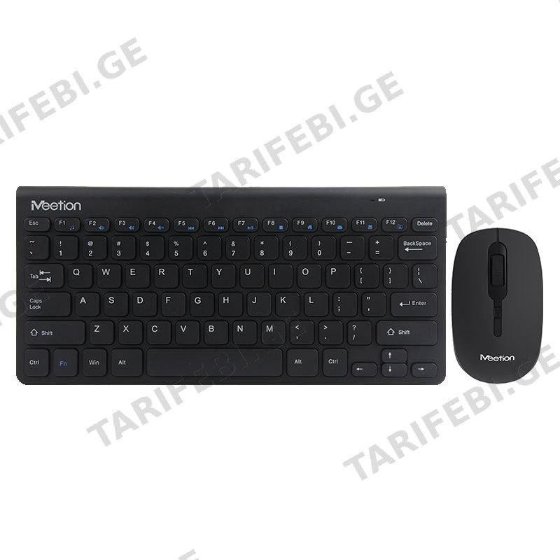 კლავიატურა MeeTion Mini 4000 2.4G Wireless Combo Black