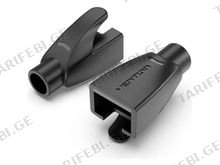 VENTION IODB0-100 RJ45 Strain Relief Boots Black PVC Type 100 Pack კონექტორის დამცავი ბუდე