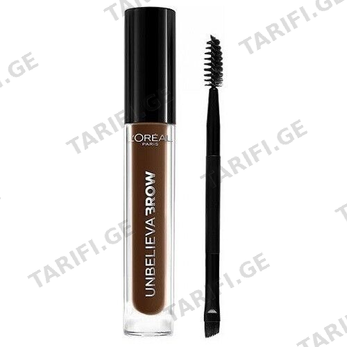 ლორეალი - წარბის გელი წყალმდგრადი Unbelivable Brow dark brunette N108 3.5მლ #1