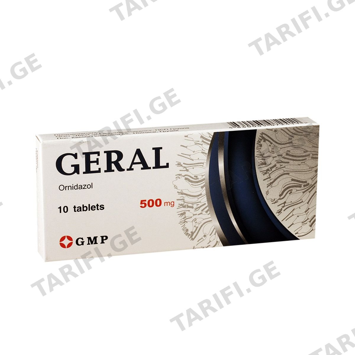 გერალი - Geral 500მგ 10 ტაბლეტი