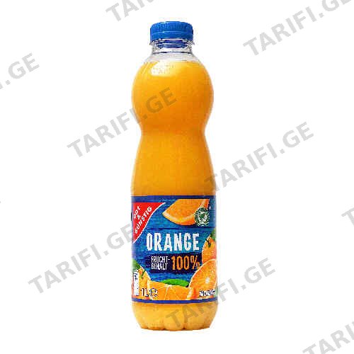 წვენი ფორთოხლის /G&G/ 1ლ