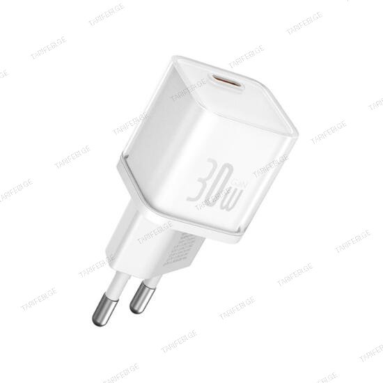 Baseus GaN5S Fast Charger 1C 30W EU P10162504213-00 White