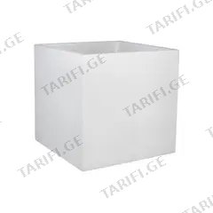 ქოთანი პლასტმასის EDA Plastiques POT CARRE GRAPHIT 49,5x49,5x49,5სმ 57ლ