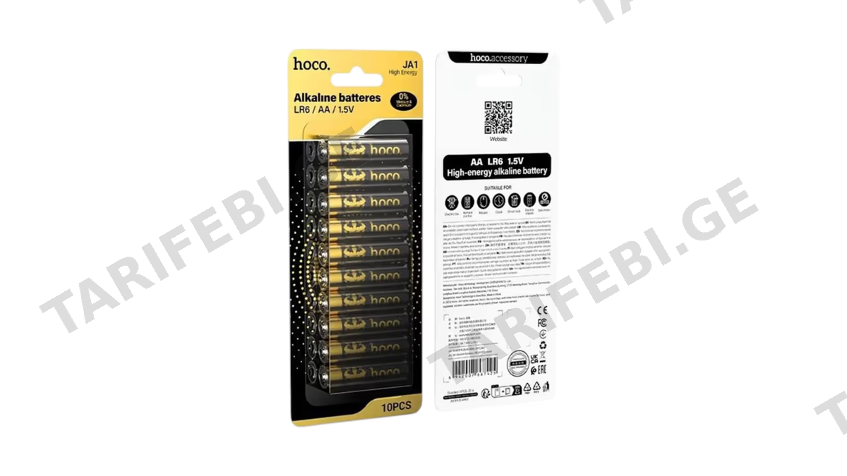 hoco JA1 LR6/ AA / 1.5V Alkaline batteres - 10Pcs