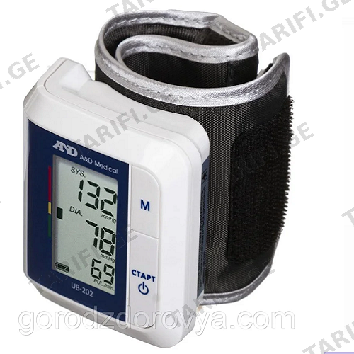 ეი ენდ დი - წნევის საზ აპარატი ავტ. მაჯის UB-202 #1 Blood-pressure auto. Wrist UB-202