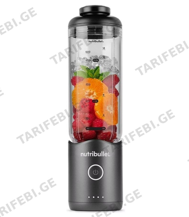 ბლენდერი / ჩოფერი nutribullet NBP013GM ჭიქიანი ბლენდერი პლასტმასი 150 W- 450 W-  მდე