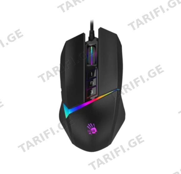მაუსი A4tech Bloody W60 Max RGB Gaming Mouse Stone Black