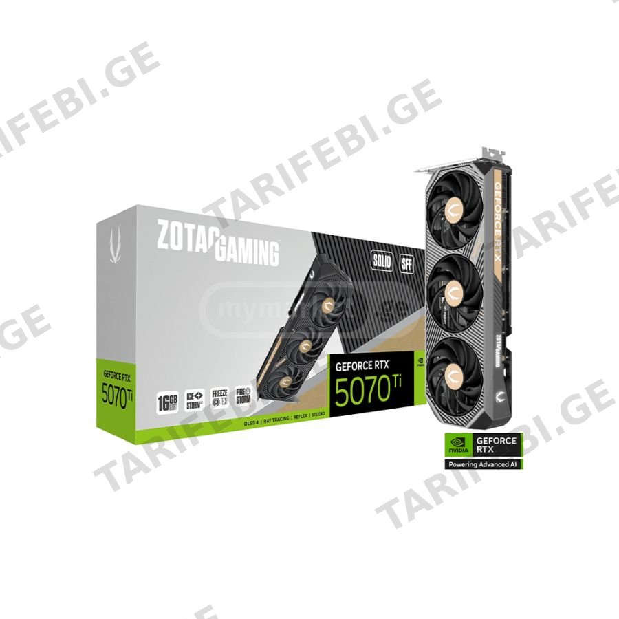Zotac GAMING GeForce RTX 5070 Ti SOLID SFF 16GB 256-Bit GDDR