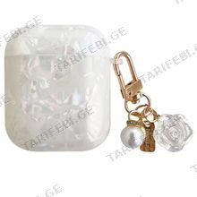 WHITE GLITTER CASE FOR AIRPODS 1/2