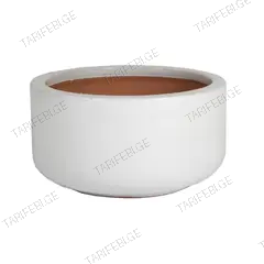 ქოთანი კერამიკული Mega Collections Glazed Bowl 38x20სმ 20ლ თეთრი