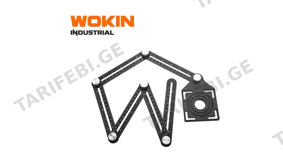 უნივრსალური კუთხის საზომი Wokin 357828, Trepanning Locator (INDUSTRIAL), Black