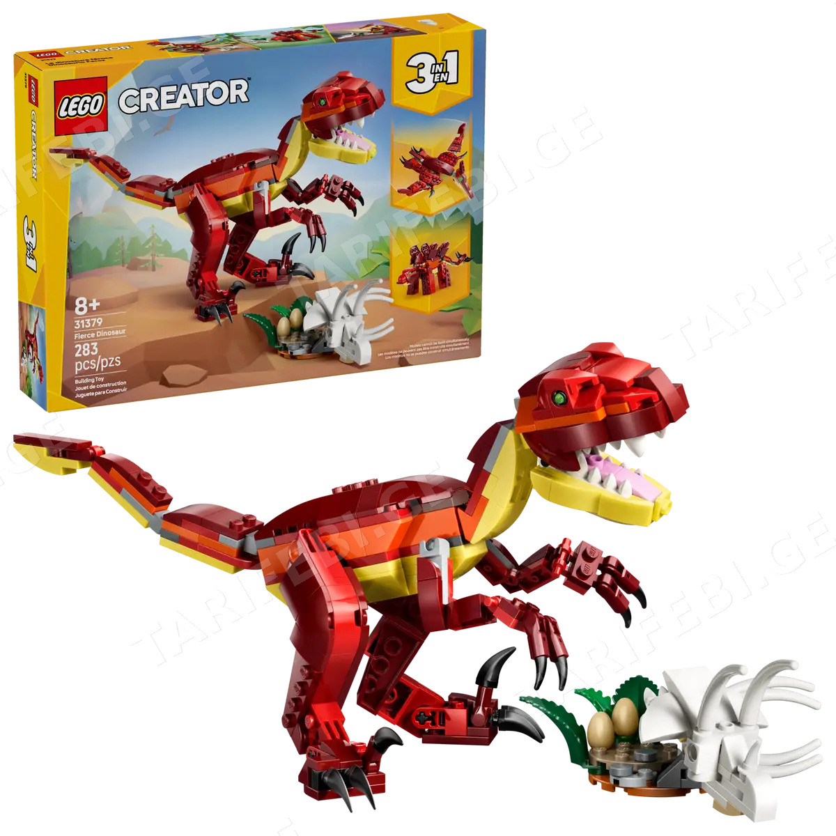 ასაწყობი კონსტრუქცია FIERCE DINOSAUR 31379 | CREATOR 3-IN-1