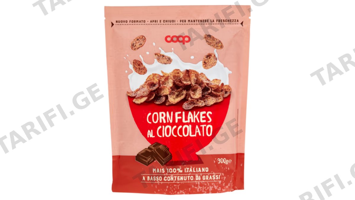 COOP სიმინდის ფანტელები შოკოლადის 300გრ