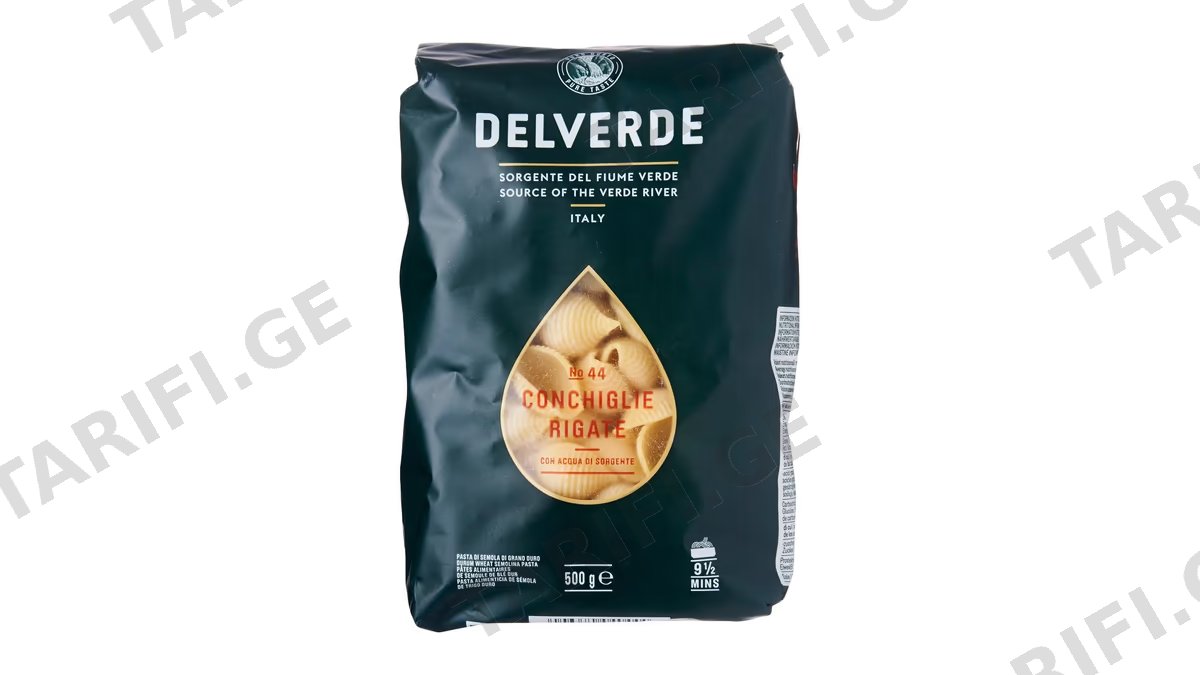 მაკარონი/Delverde/ ნიჟარის ფორმის N42, 500გ