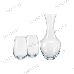 დეკანტერი 2 ჭიქით  Crystalex CX31B241500/3