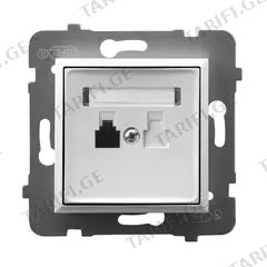 როზეტი ტელეფონის Ospel Aria GPT-1U/m/00 1 განყოფილებიანი თეთრი