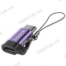Toocki Micro USB to USB-C OTG, Mini Portable High Speed OTG ადაპტერი