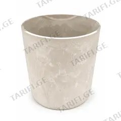 ქოთანი პლასტმასის ბეჟი Bright Cylinder D30H29