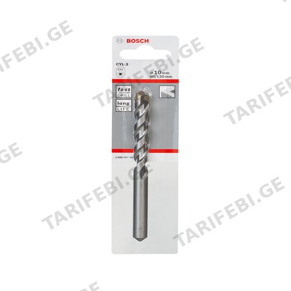 ბეტონის ბურღი 10 მმ BOSCH 2608597665