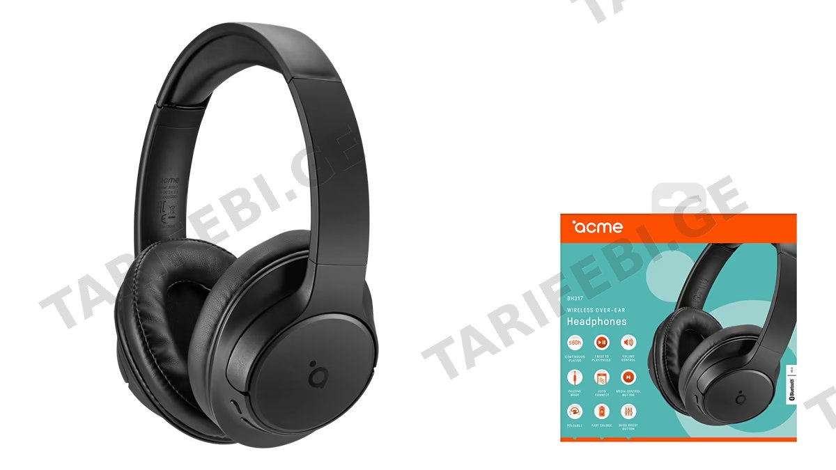 Acme BH317 Wireless Headphone შავი
