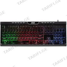 2E 2E-KG300UB_AK KG300 BLACK სადენიანი მემბრანული კლავიატურა