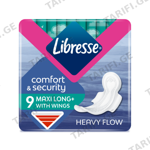 ლიბრესი - ჰიგიენური საფენი Inv comfortsecurity მაქსი ლონგ+ /5წვ/ #9