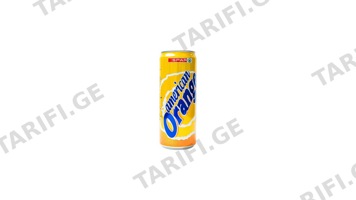 გაზ.სასმელი /American orange/ 0.33ლ ქილა