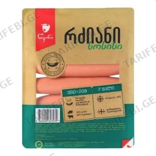 სოსისი რძიანი 390გრ ნიკორა